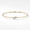 Marquise Bangle in 18K gold with diamond motif