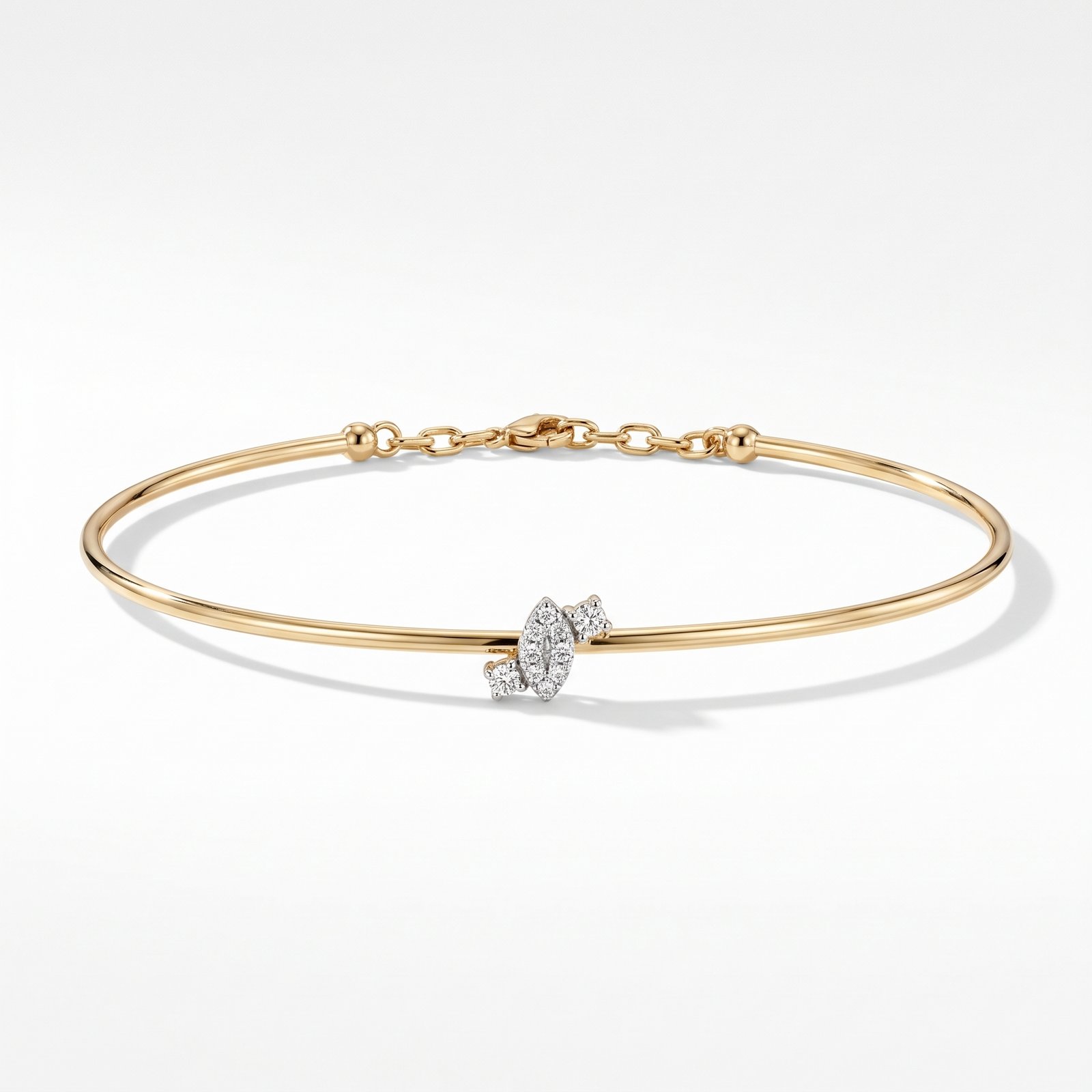 Marquise diamond bangle