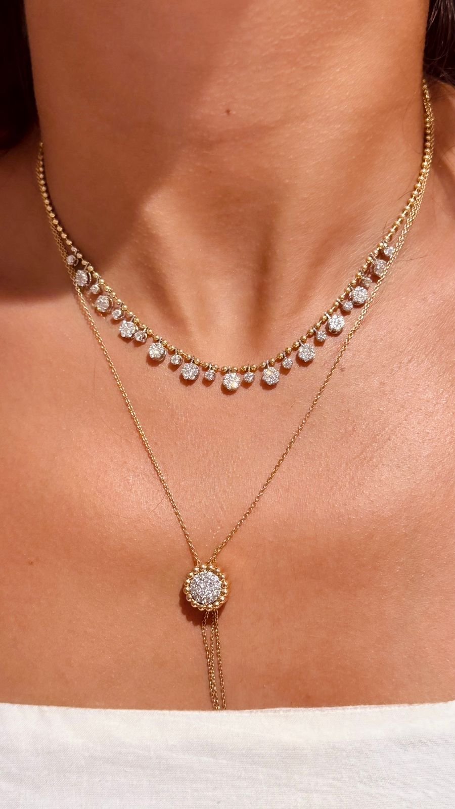 Diamond necklaces
